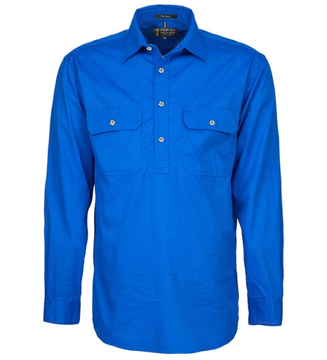 Pilbara Closed Front Long Sleeve Shirt Men's – RM200CF