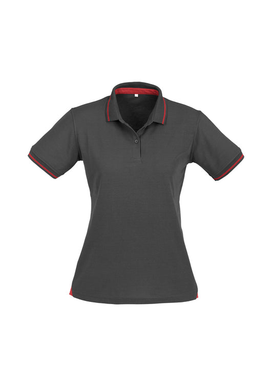 Biz Collection Womens Jet Short Sleeve Polo - P226LS
