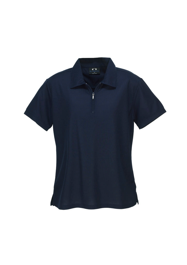 Biz Collection Womens Micro Waffle Short Sleeve Polo - P3325