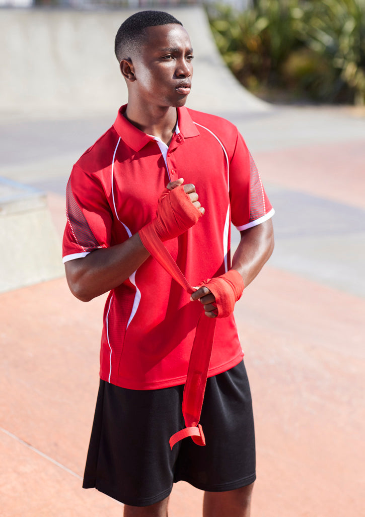 Biz Collection Mens Razor Short Sleeve Polo - P405MS