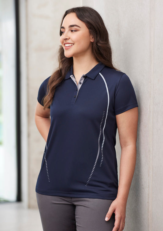 Biz Collection Womens Cyber Short Sleeve Polo - P604LS