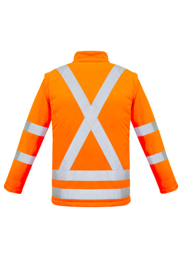 Unisex Hi Vis X Back 2 In 1 Softshell Jacket