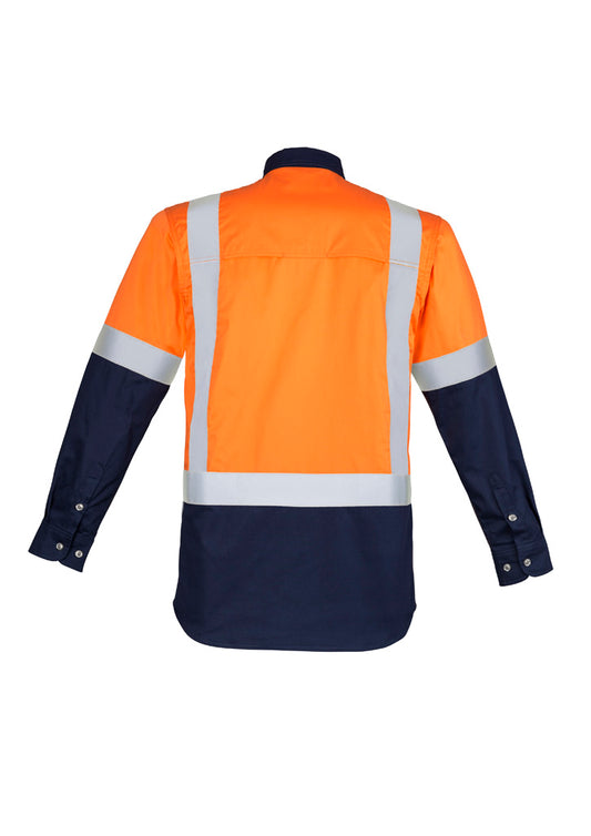 Syzmik Mens Industrial Long Sleeve Shirt - Shoulder Taped ZW124