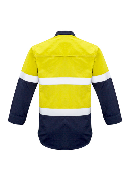 Syzmik Mens Red Flame Hi Vis Shirt - Hoop Taped ZW132